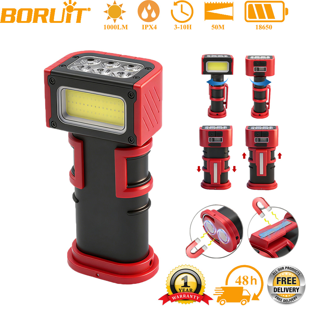 Cycling To Work - BORUiT Lampe de travail LED COB