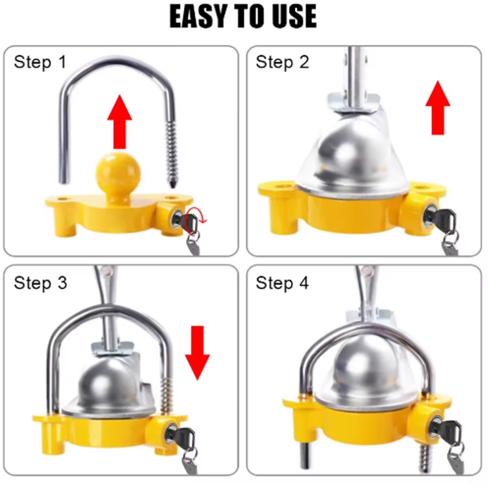 U Lock Heavy Duty - Verrou de remorque robuste - Verrou