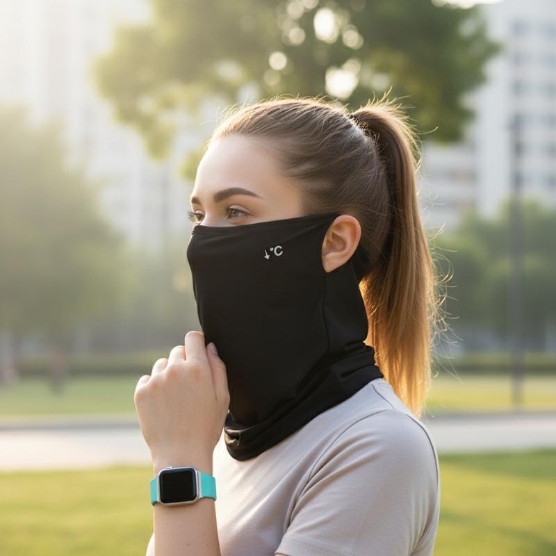 Cycling To Work - Masque facial en soie glacée avec