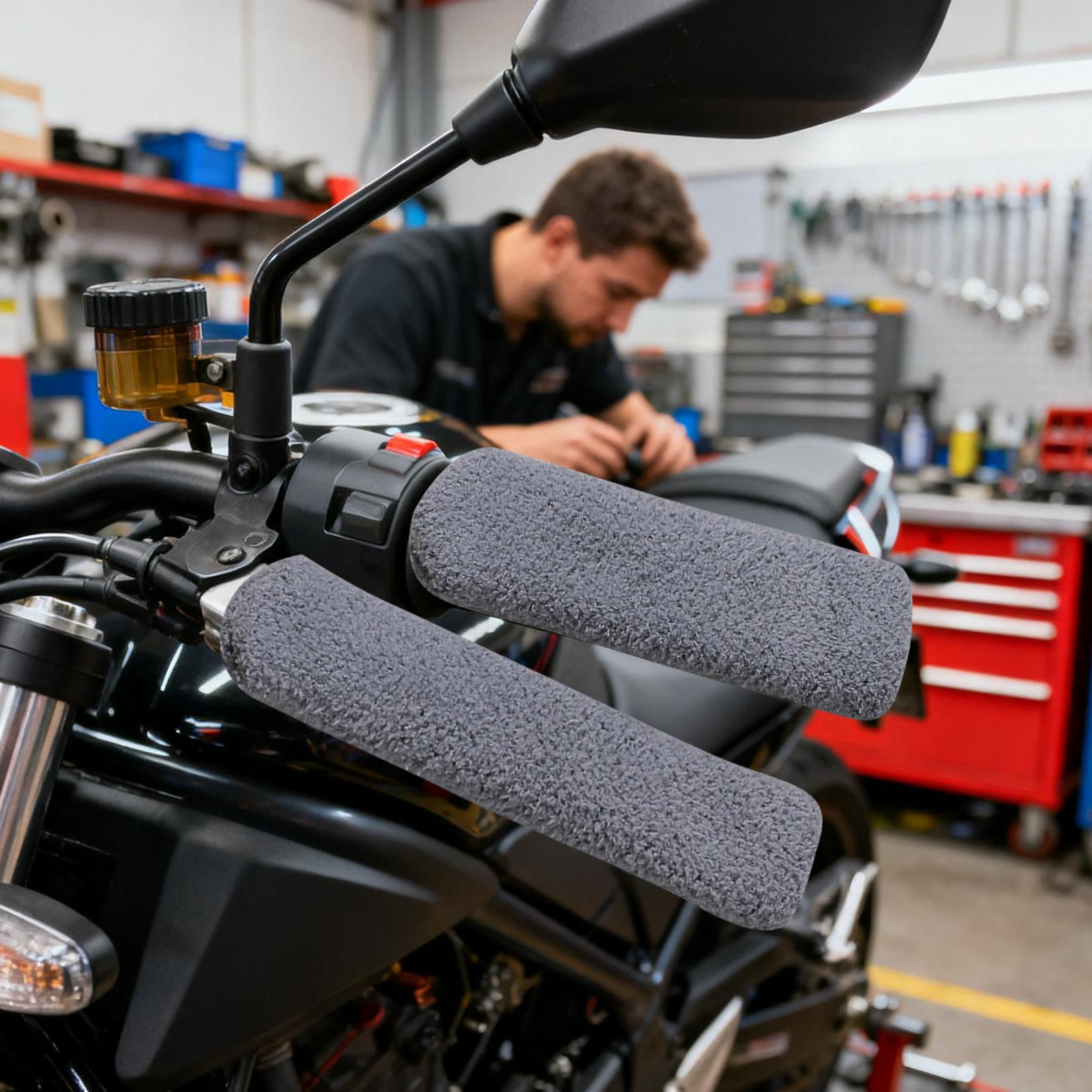 Cycling For Commute - Couvre-guidon de moto extensible, ensemble de