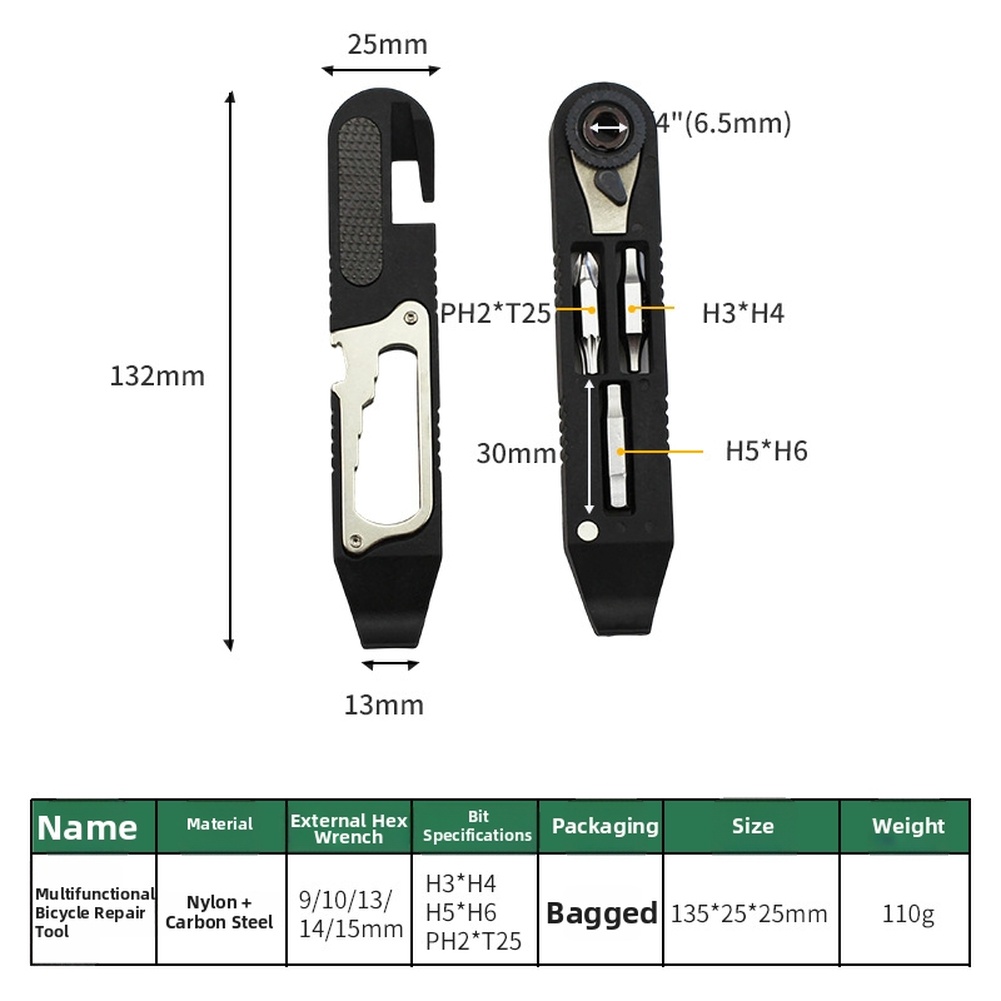 Kit d'outils pour vélo en acie - Cycling For Commute avis et prix