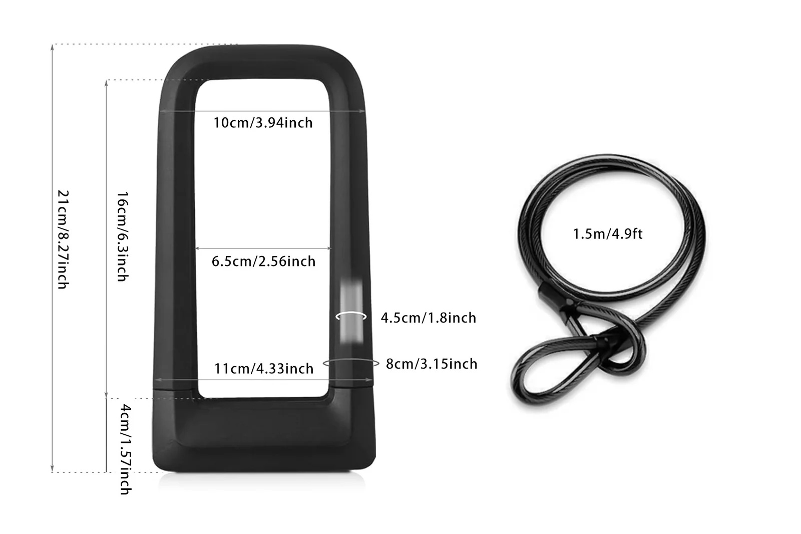 Cyrusher Heavy Duty U Lock Cad - U Lock Heavy Duty avis et prix