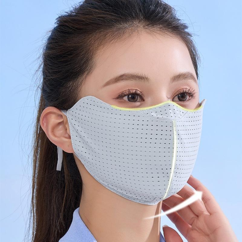 Masque en soie glacée anti-UV, - Cycling To Work avis et prix