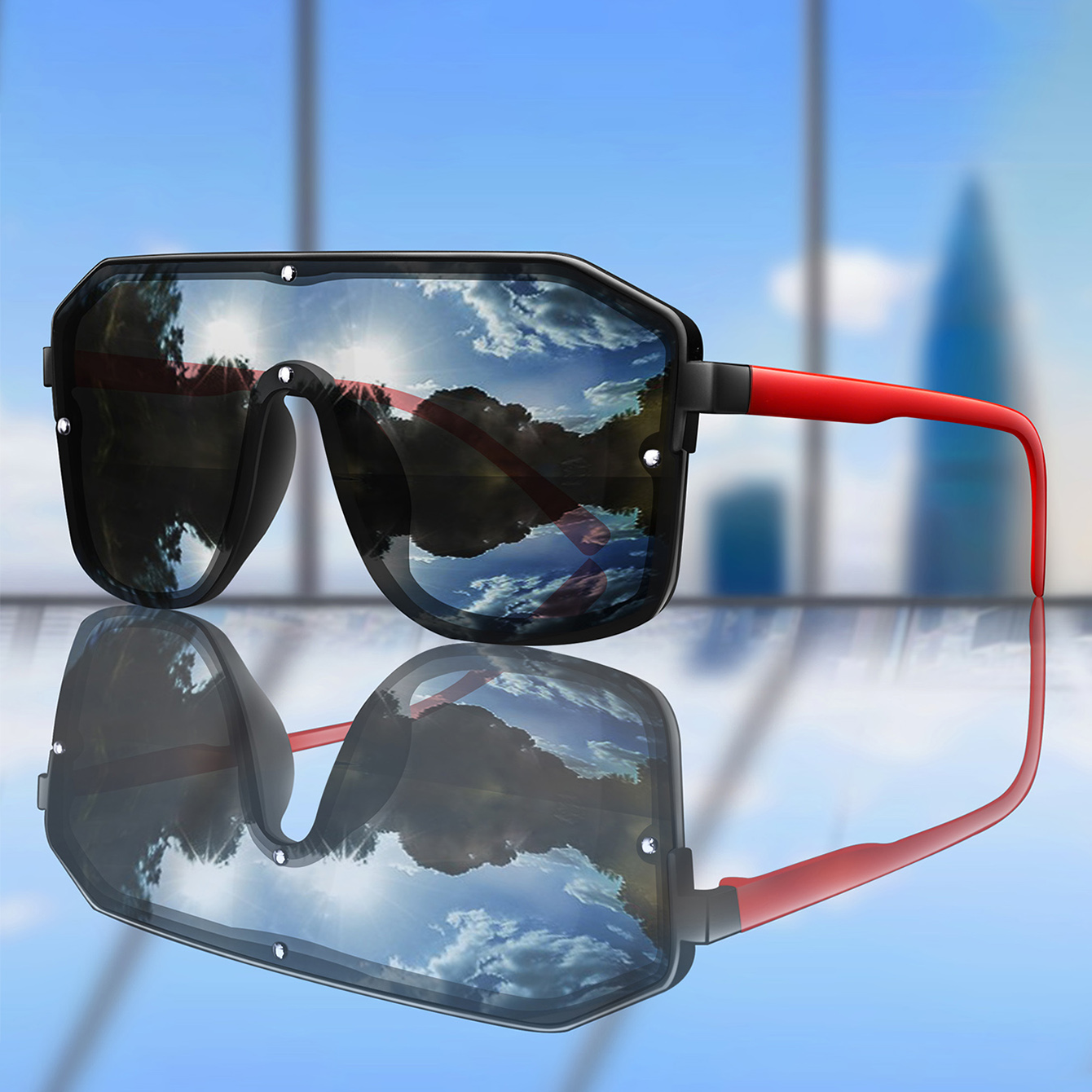 Lunettes de soleil carrées à g - Cycling Zones avis et prix
