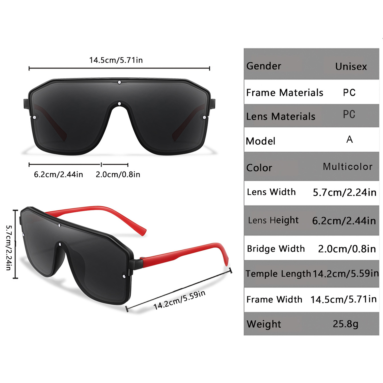 Lunettes de soleil carrées à g - Cycling Zones avis et prix