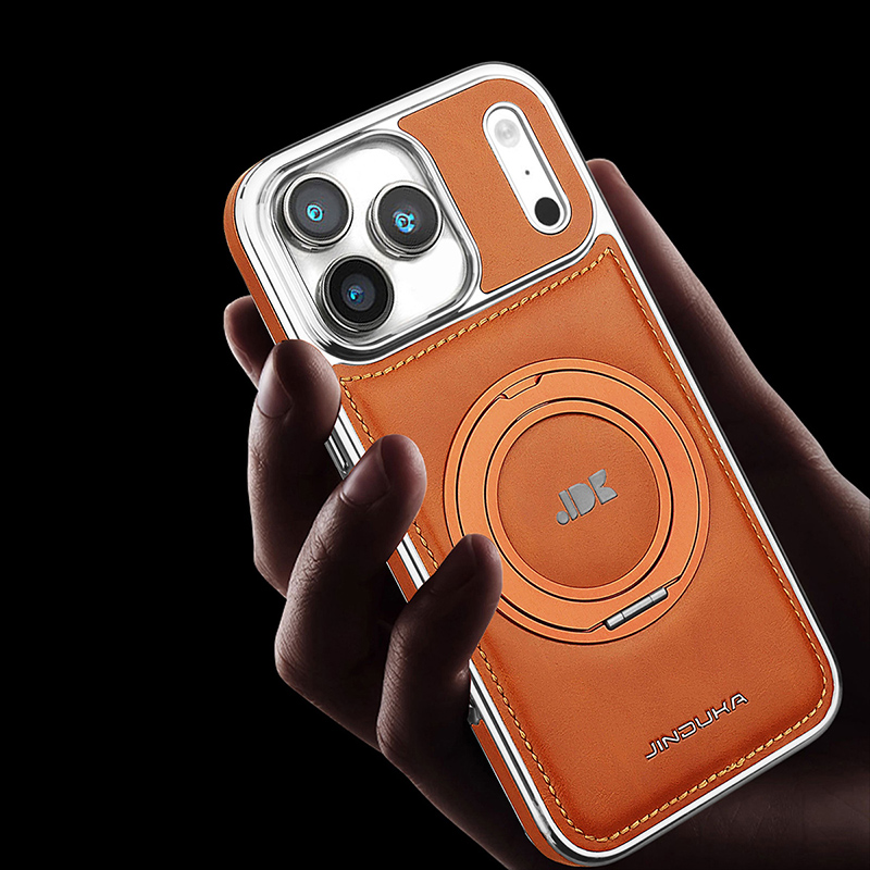 Coque de téléphone en cuir ave - Kickstand Adjustable avis et prix